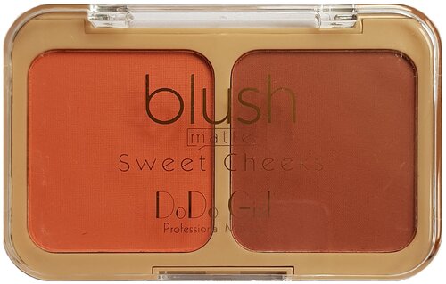 Палетка румян DoDo Girl Blush Matte Sweet Cheeks, 2 цвета, набор 03