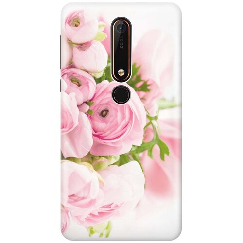 фото Cиликоновый чехол на nokia 6 / нокиа 6 с принтом "розовые розы" gosso