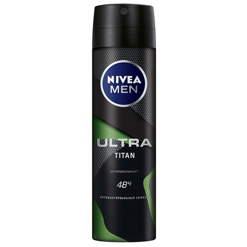 Купить Дезодорант-антиперспирант спрей Nivea Men ULTRA TITAN с антибактериальным эффектом, 150 мл.