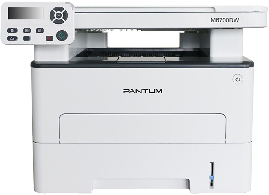 МФУ лазерное черно-белое (монохромное) Pantum M6700DW, A4, 30 стр/мин, 128Мб, USB, Wi-Fi, RJ-45, Белый M6700DW