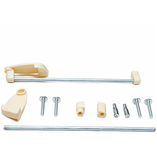 Механизм подъёма-опускания передней планки детской кровати УШКО-230 слоновая кость