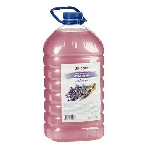 Unicare Крем-мыло жидкое Лаванда лаванда, 5 л, 5 кг жидкое мыло крем unicare лаванда увлажняющее 5 л