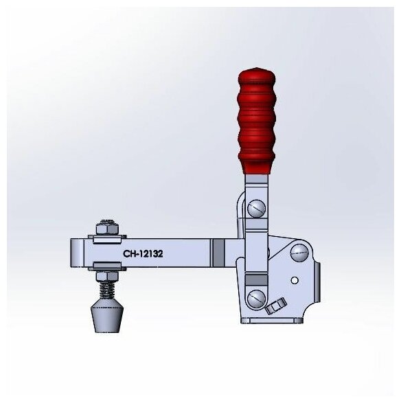 Зажим рычажный с вертикальной ручкой СН-12132 - фотография № 4