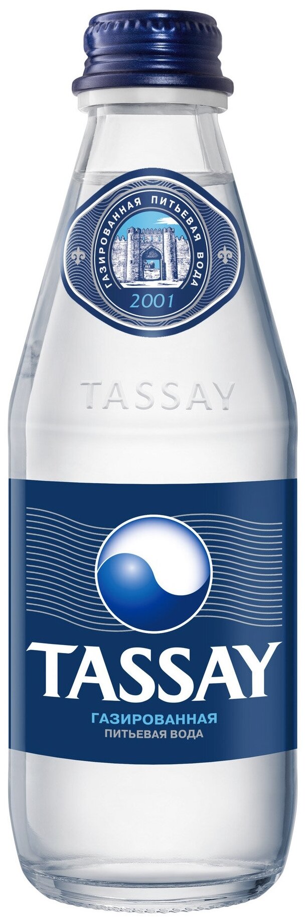Вода природная газированная Tassay 0,5л Стекло