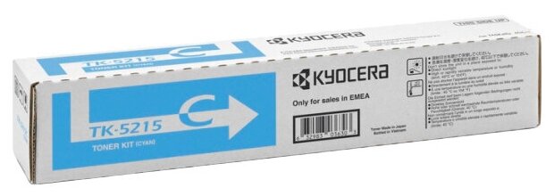 Картридж KYOCERA TK-5215C, 15000 стр, голубой