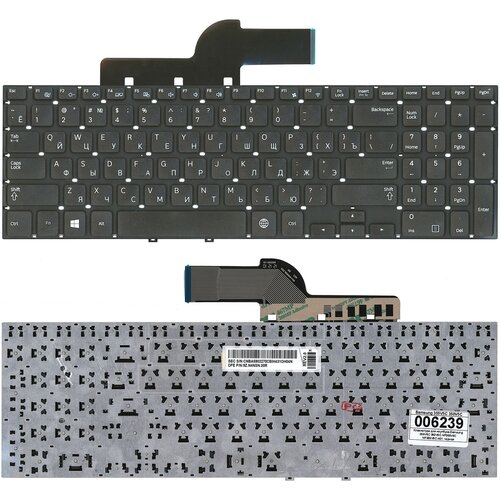 Клавиатура для ноутбука Samsung 355V5C 350V5C NP355V5C NP355V5C-A01 черная 1108₽