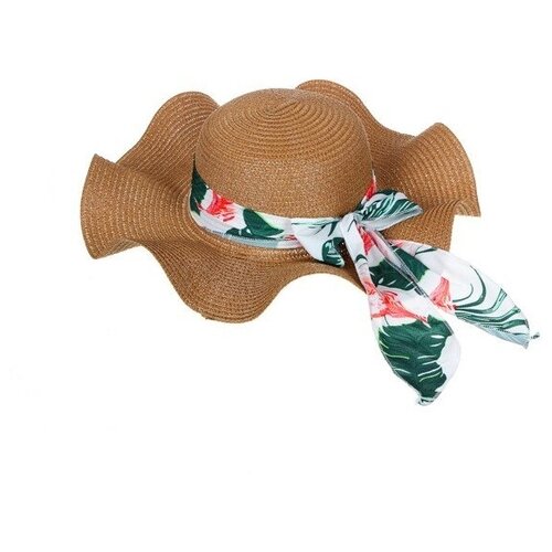 фото Шляпа galante, размер 58, коричневый