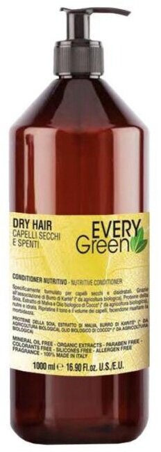 Dikson EveryGreen: Кондиционер для сухих волос (Dry Hair Nutritive Conditioner), 1000 мл