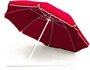 Зонт пляжный круглый складной с металлической ручкой, с клапаном, 200 см, красный