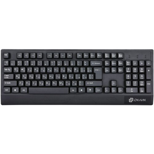 Клавиатура Оклик 115M черный USB подставка для запястий 1678098 104800₽