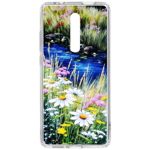 фото Чехол на xiaomi mi 9t kruche print ромашки у ручья