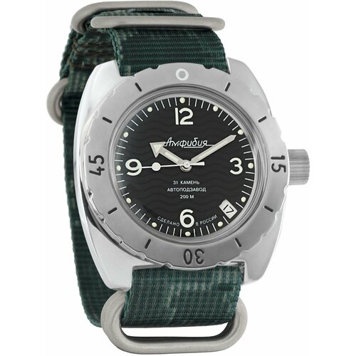 Наручные часы Восток Амфибия, зеленый наручные часы восток амфибия мужские амфибия 150344 черный