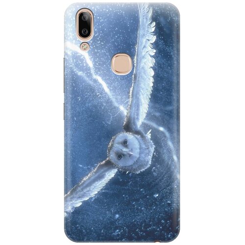 фото Re:paчехол - накладка artcolor для vivo y85 / v9 с принтом "сова в полёте"