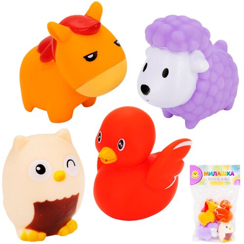 Набор резиновых игрушек для ванны Levatoys 100-CYSDK в пак.