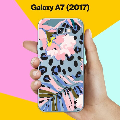 Силиконовый чехол на Samsung Galaxy A7 (2017) Пятна / для Самсунг Галакси А7 2017