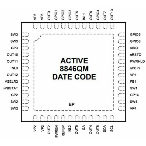 Микросхема ACT8846QM460-T