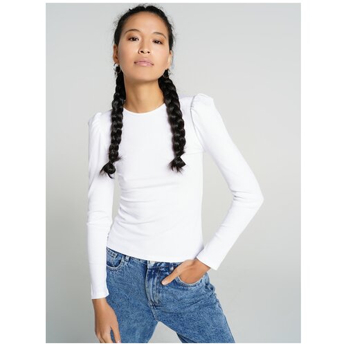 фото Футболка с длин.рукавом твое 71481 размер m, белый, women