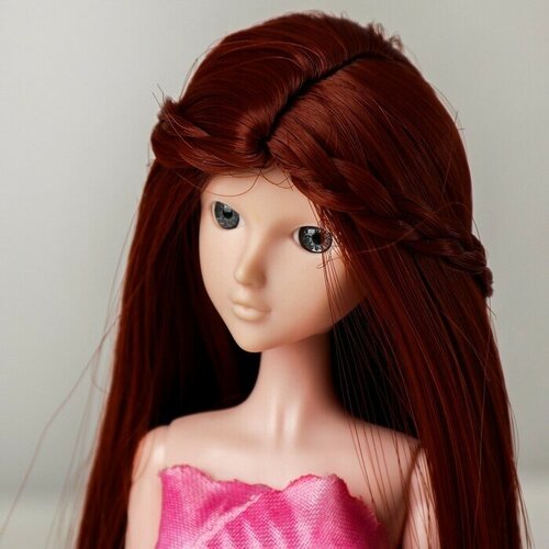 Волосы для кукол Прямые с косичками размер маленький, цвет 350
