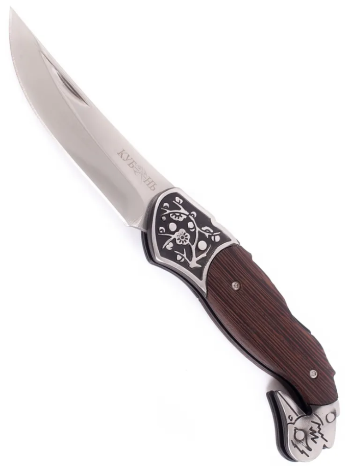 Складной нож Pirat "Кубань", чехол кордура, длина клинка: 8,9см
