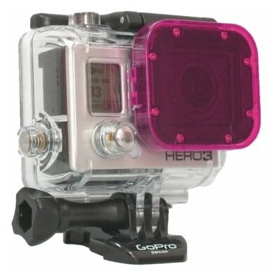 PolarPro Magenta Пурпурный фильтр на аквабокс GoPro Hero 3