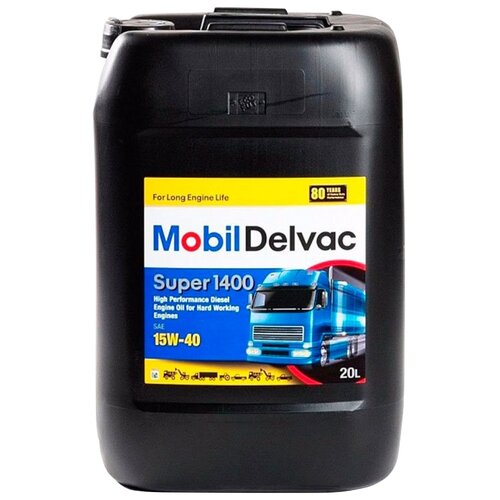 фото Минеральное моторное масло mobil delvac super 1400 15w-40, 20 л