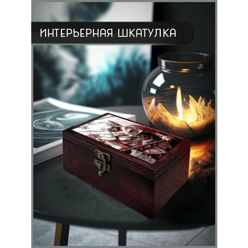 Шкатулка интерьерная для украшений универсальная, 16x10x6 см, модель Игры Assassin's Creed 2 - 114