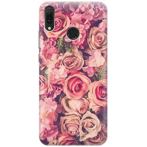 фото Re:pa накладка transparent для huawei y9 (2019) с принтом "розовый куст"