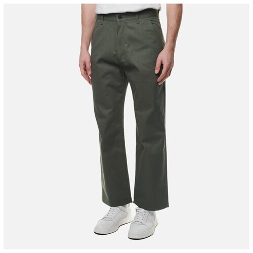 фото Мужские брюки uniform bridge basic chino зелёный, размер m