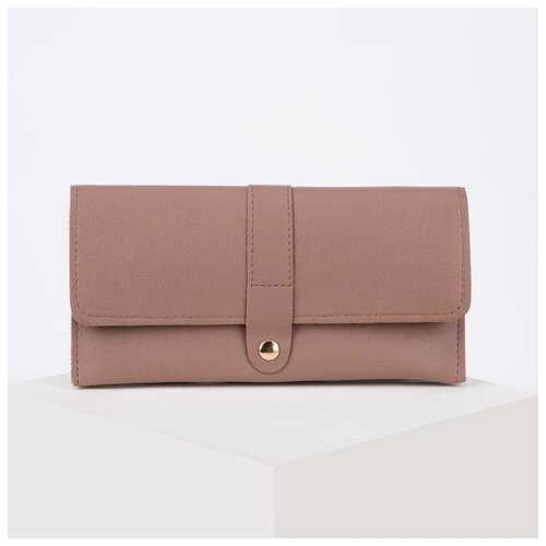 фото Кошелек жен 06-01-01 руно 19,5*2*9, 3 отд, д/карт, на клапане, св-корич 5243067 сима-ленд