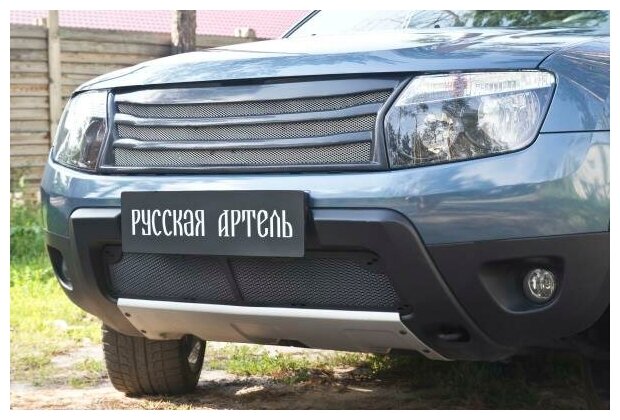 Защитная сетка решетки переднего бампера для Renault Duster 2010-2015