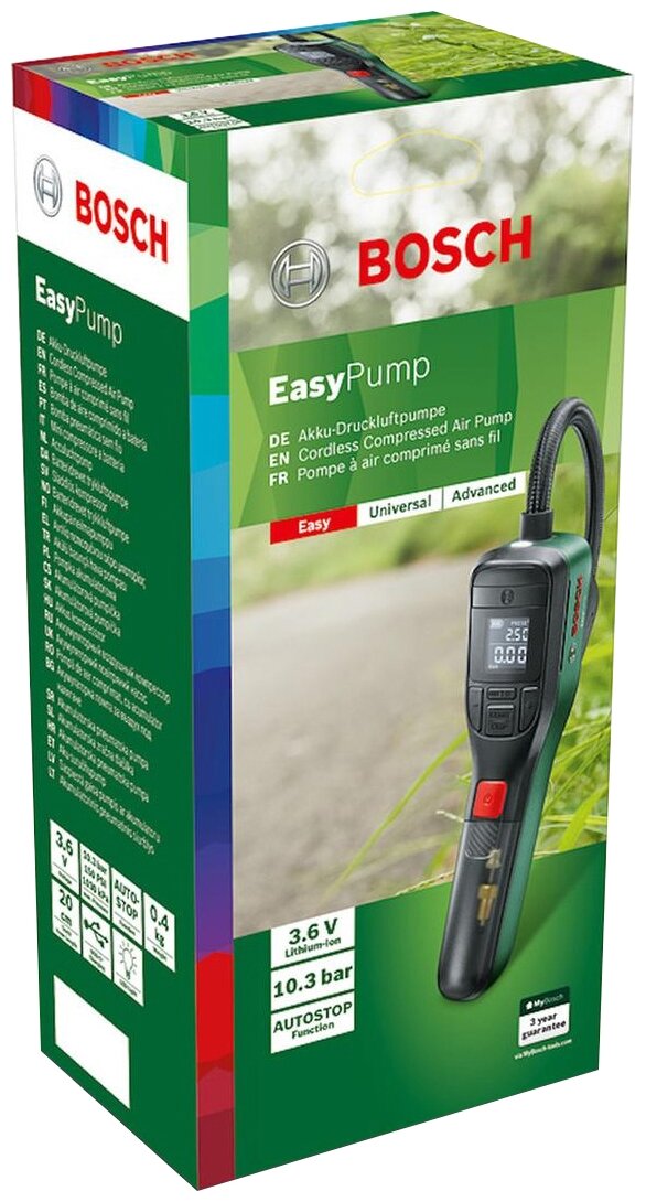 Аккумуляторный пневмонасос Bosch EasyPump 0603947000 - фото №2