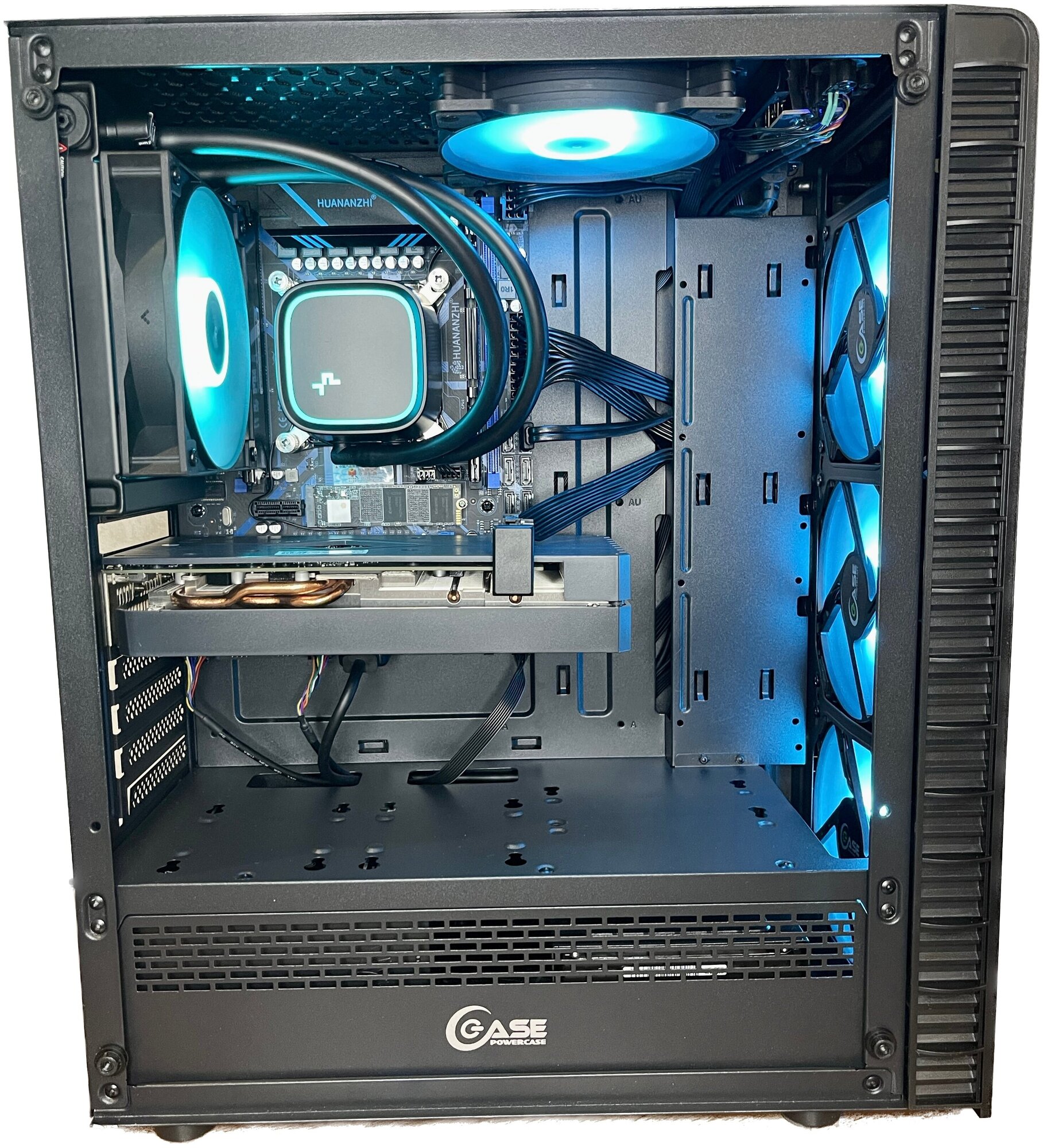 Игровой компьютер NVIDIA RTX 3070, Водяное охлаждение, INTEL E5 3100 МГц 12 Ядер 24 потока, 32 Гб ОЗУ, М2 120 Гб M2 500 Гб, HDD 1Тб для игр дома учебы