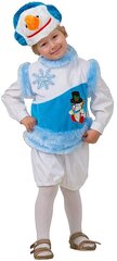 Батик Карнавальный костюм Снеговик снежный, рост 110 см 271-110-56