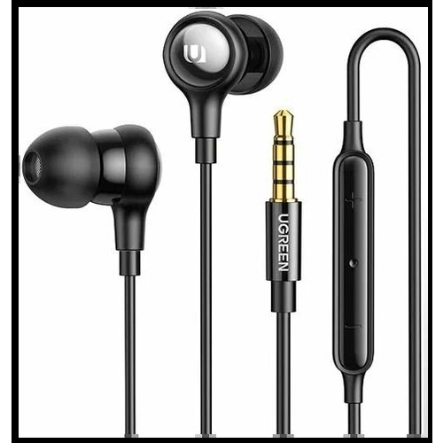 Проводные наушники UGREEN EP103 Wired Earphones with 35mm Черный 149000₽