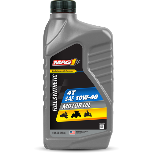 Синтетическое моторное масло для мотоциклов MAG1 Full Synthetic 4T 10W-40 Motor Oil (946 мл)