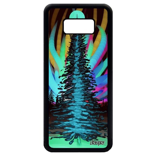 фото Чехол на мобильный samsung galaxy s8 plus, "зимняя ель" лес луна utaupia