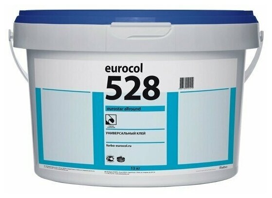 Клей для ПВХ-плитки, линолеума и кварцвинила Forbo 528 EUROSTAR ALLROUND (13 кг)