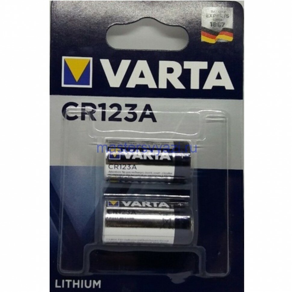 Батарейка Varta CR 123A Bli 1 Lithium (6205301401) - фото №16