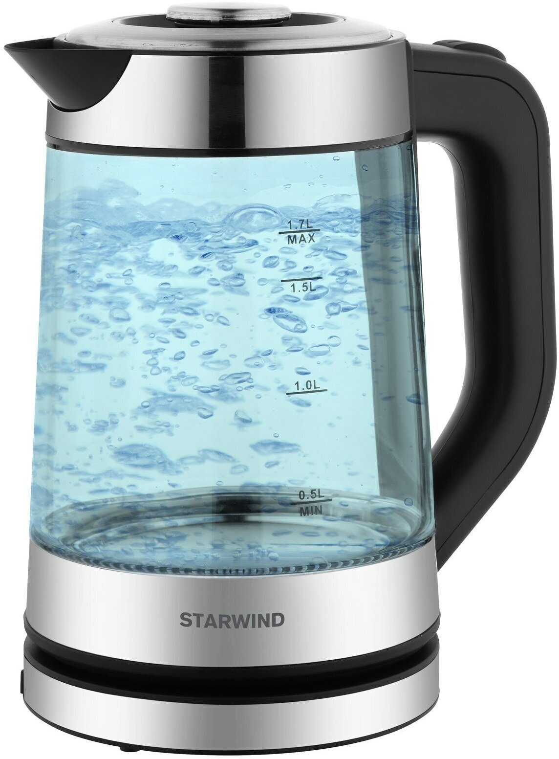Чайник электрический StarWind , 1700Вт, черный - фото №12