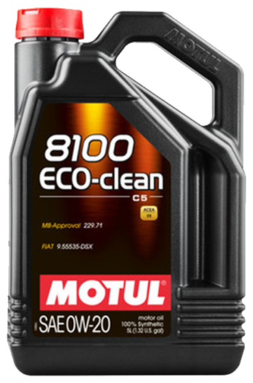 MOTUL Масло Моторное 0W20 Motul 5Л Синтетика 8100 Eco-Clean C5/C6/Sp/Gf-6A