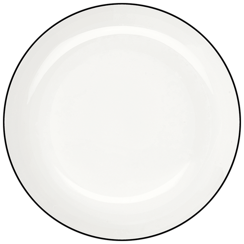 фото Asa selection тарелка десертная à table ligne noire, 14,5 см белый