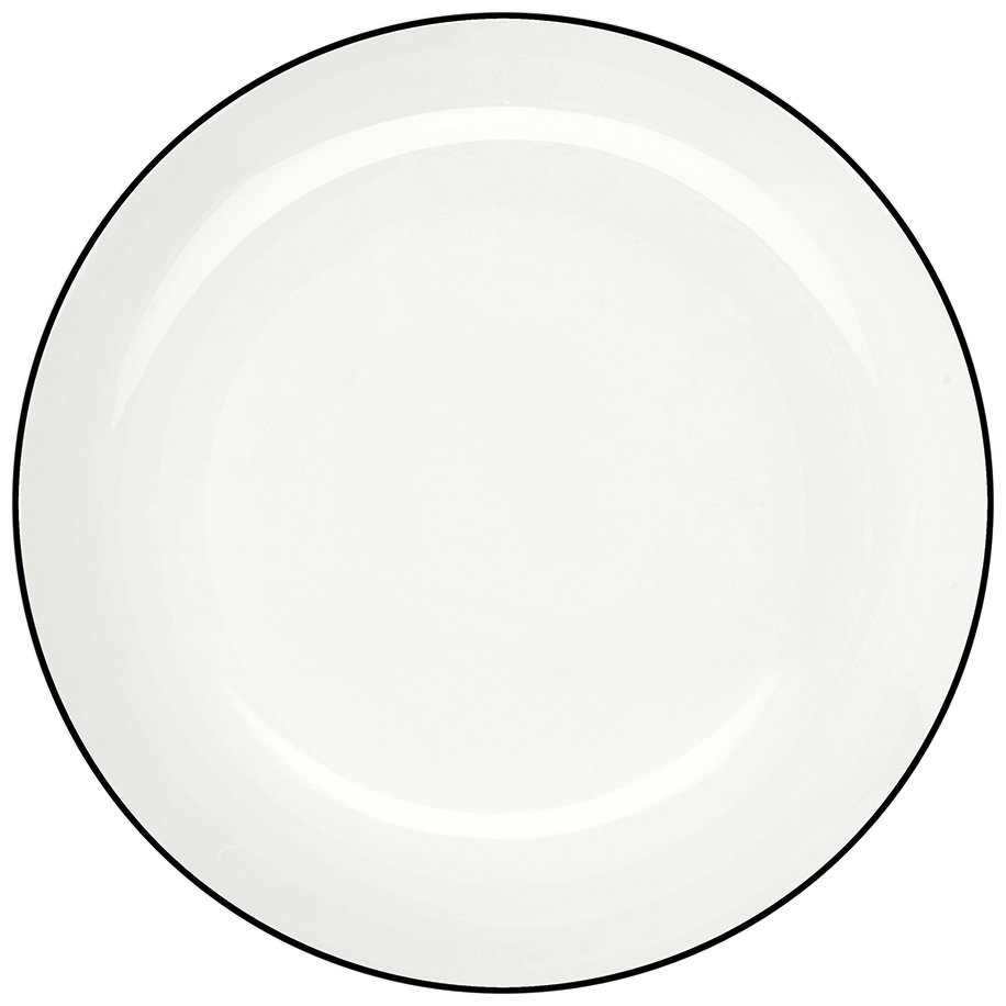 ASA Selection Тарелка десертная à table ligne noire, 14,5 см белый 14.5 см - фото №1