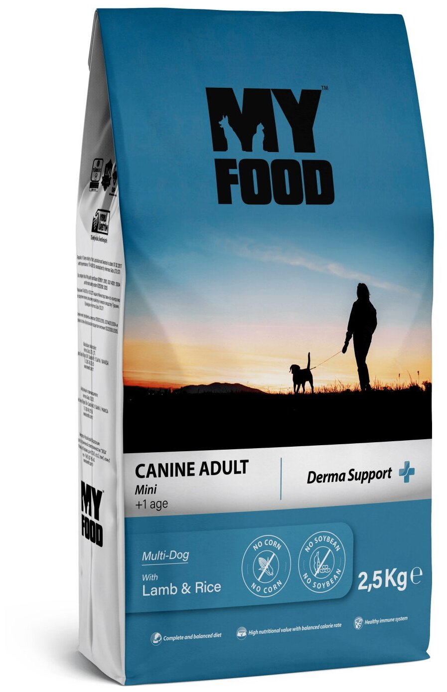 Myfood Корм для собак Adult Mini Multi-Dog мелких пород Ягненок рис