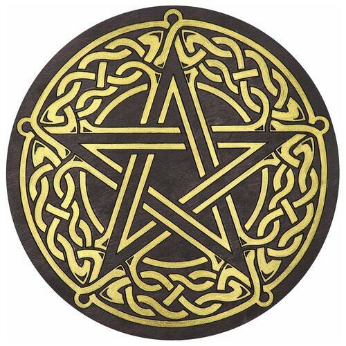 Алтарь для ритуалов SILVARIE Кельтский Пентакль - Вязь, 24 см