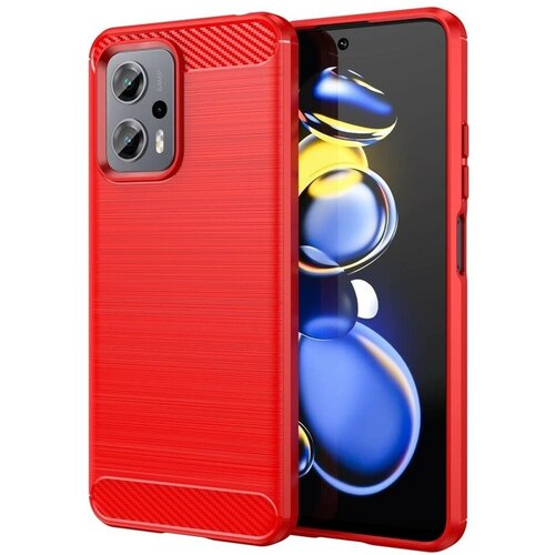 Накладка силиконовая для Poco X4 GT 5G / Xiaomi Note 11T Pro / Xiaomi Redmi Note 11T Pro Plus (11T Pro+) карбон сталь красная чехол mypads дженезис genesis 2 мужской для xiaomi redmi note 11t pro 11t pro plus poco x4 gt задняя панель накладка бампер