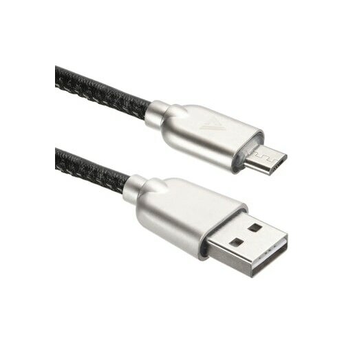 USB кабель ACD-Allure MicroUSB ~ USB-A Кожа, 1м, черный (ACD-U926-M1B) (ACD-U926-M1B)