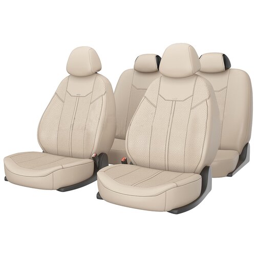 фото Чехлы на сиденья mustang, бежевые carfashion 10026