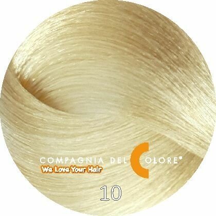10/0 COMPAGNIA DEL COLORE Натуральный суперсветлый блондин краска для волос 100 МЛ оригинал