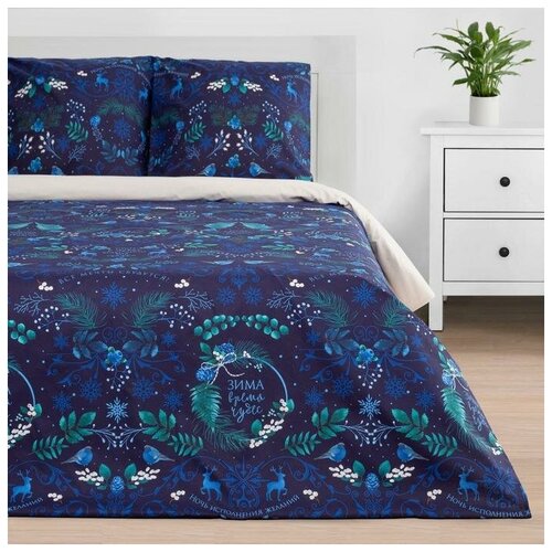 фото Постельное белье этель евро «время чудес» 200*217 см, 240*220 см, 70*70 см - 2 шт