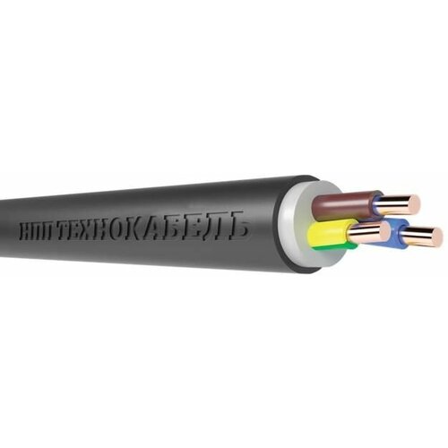 Кабель ППГнг(А)-HF 3х2.5 ОК (N PE) 0.66кВ (уп.100м) Технокабель 00-00148471